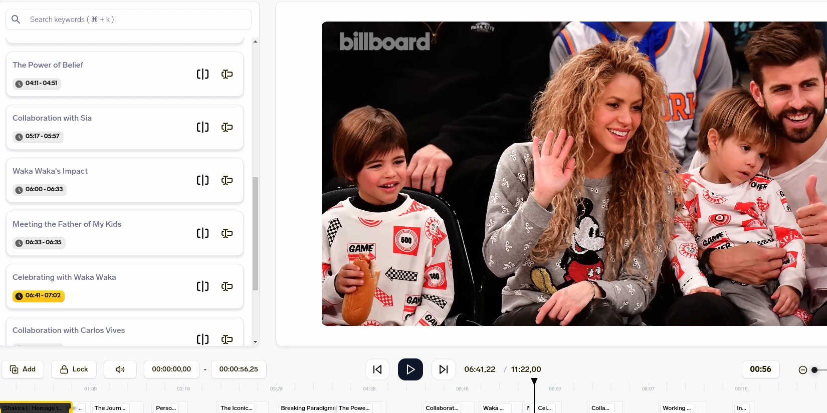 Пример создания короткого видео с помощью нейросети SendShort