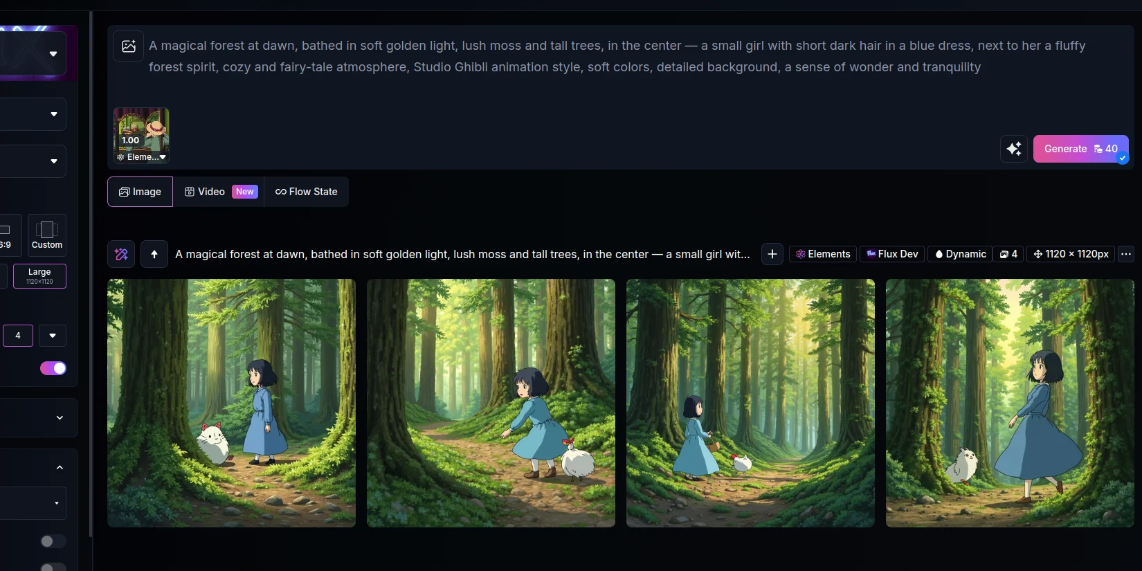 Нейросеть создает аниме в стиле мультика Миядзаки