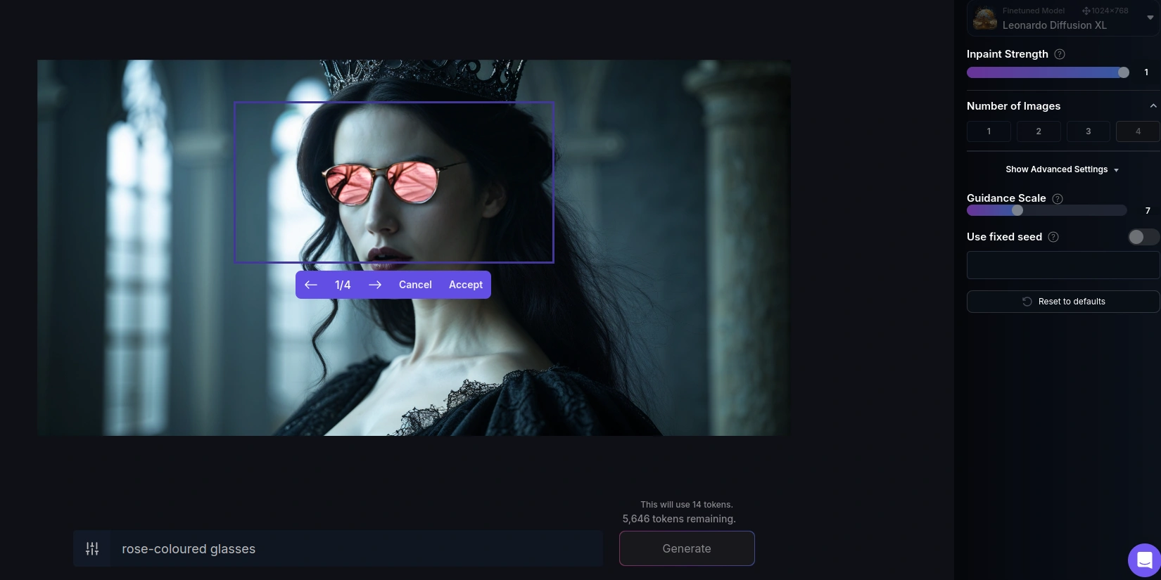 Редактирование изображения в Leonardo AI с помощью Canvas Editor