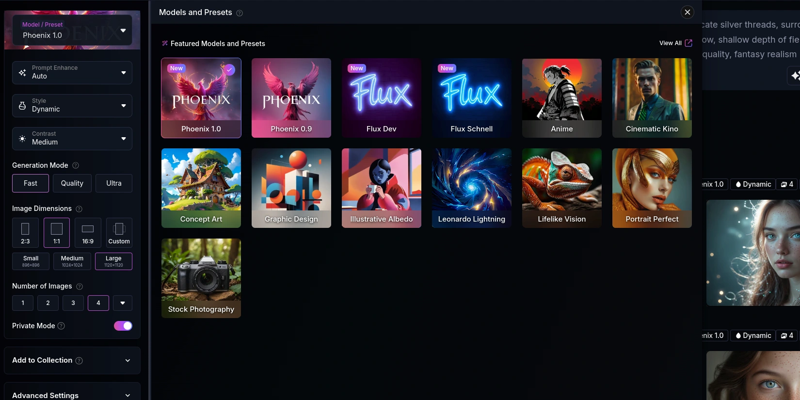 Нейросети в Leonardo AI для генерации изображений