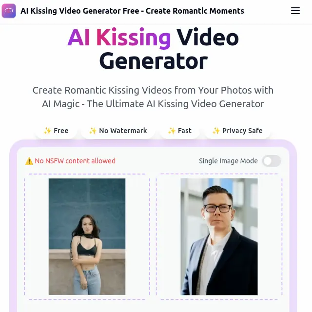 AI Kissing Video Generator