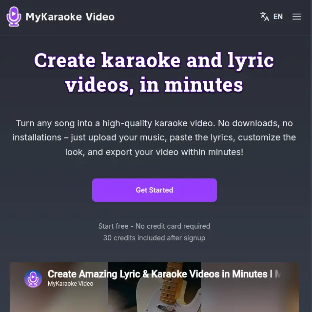 MyKaraoke Video AI