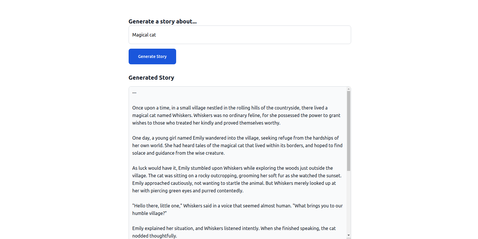 AI Story Generator