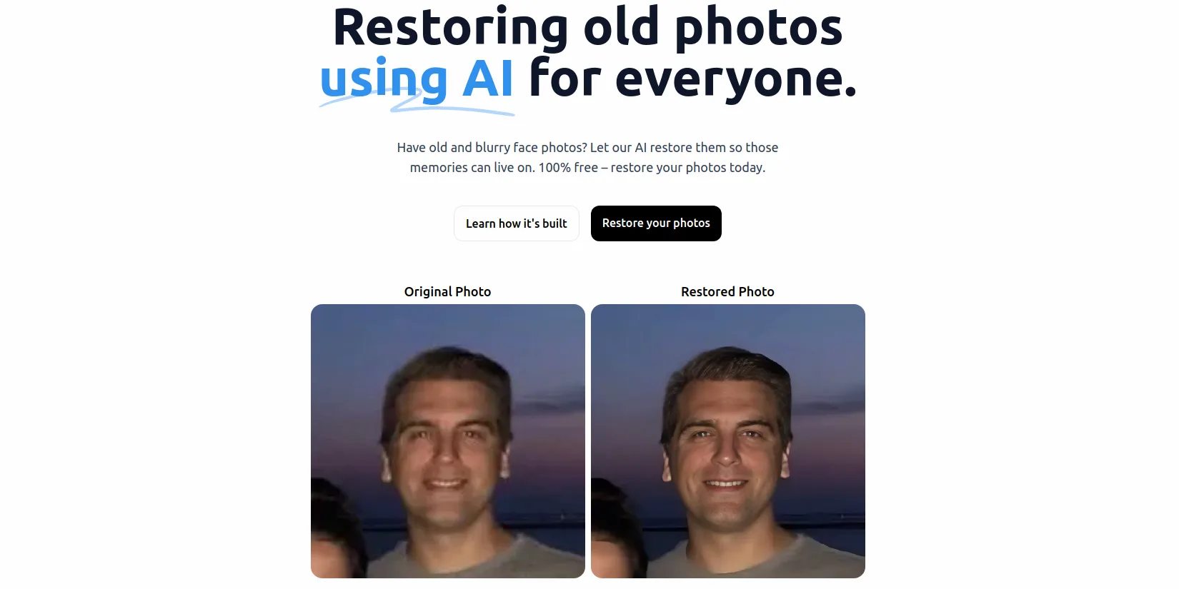 Face Photo Restorer