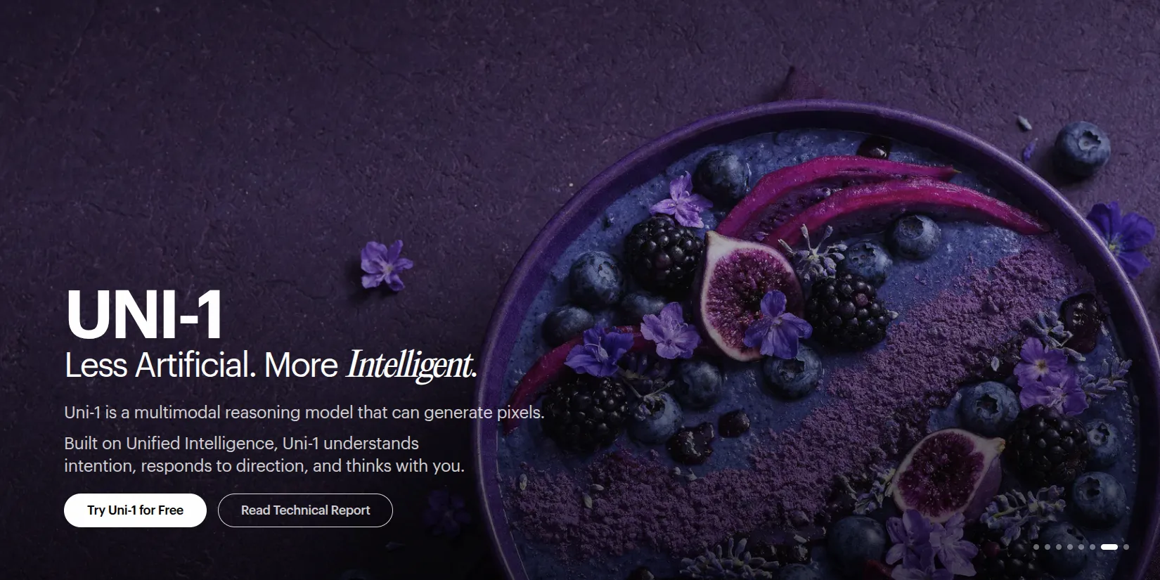 Скриншот ИИ-сервиса UNI-1