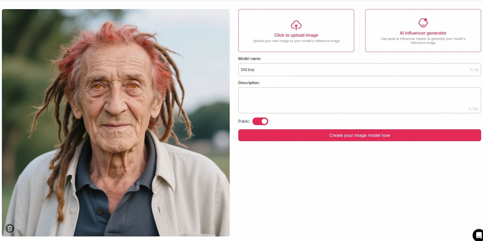 Выбор изображения блогера