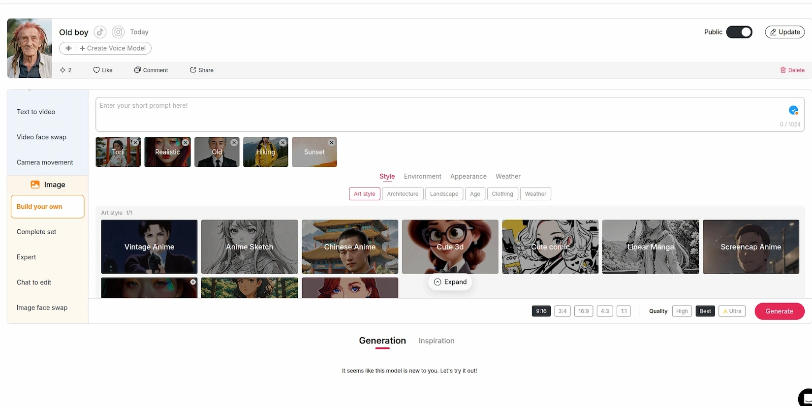 Подготовка фотографий для генерации видео в APOB AI