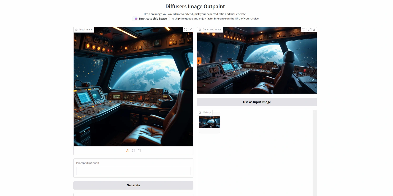 Расширение границ фото с помощью нейросети