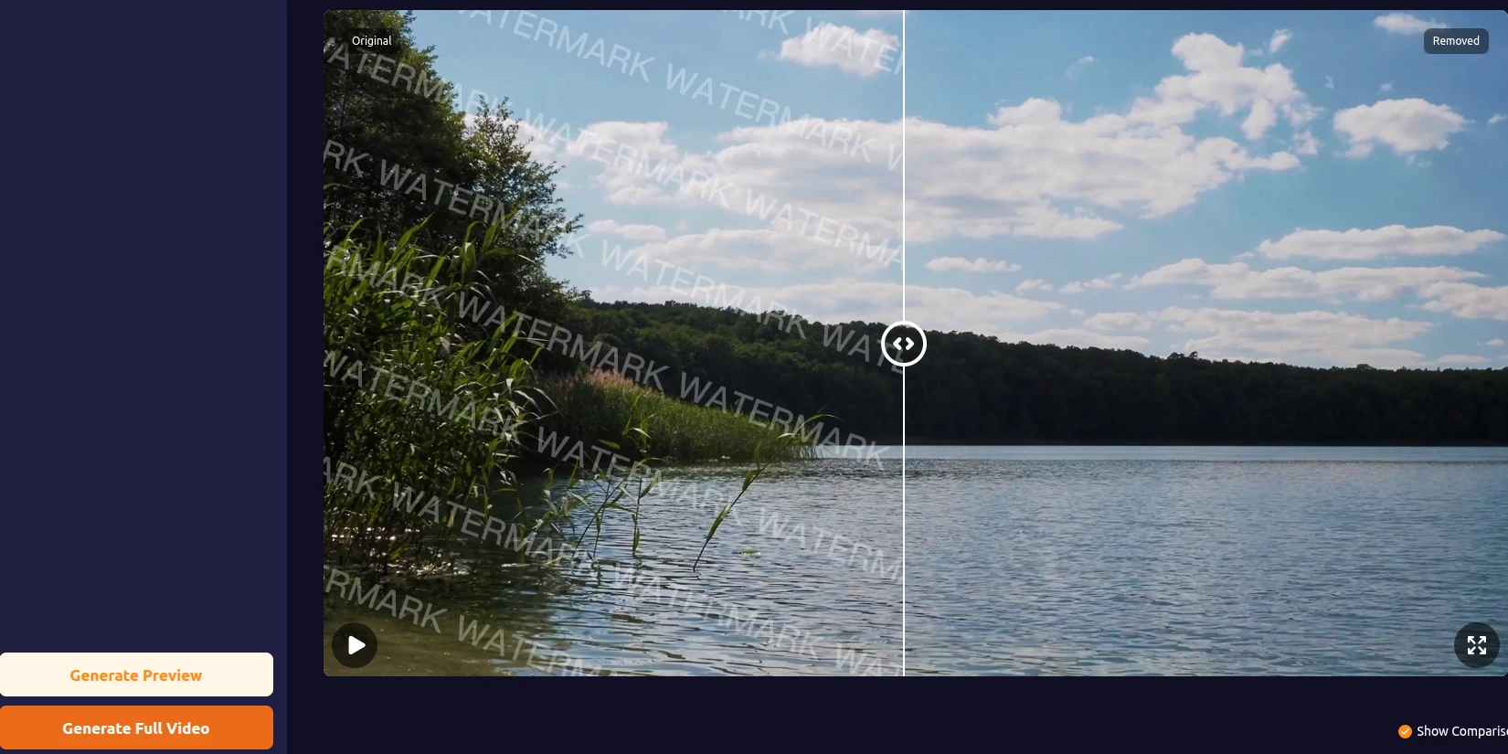 Нейросеть MarkGone удалила водяной знак с видео