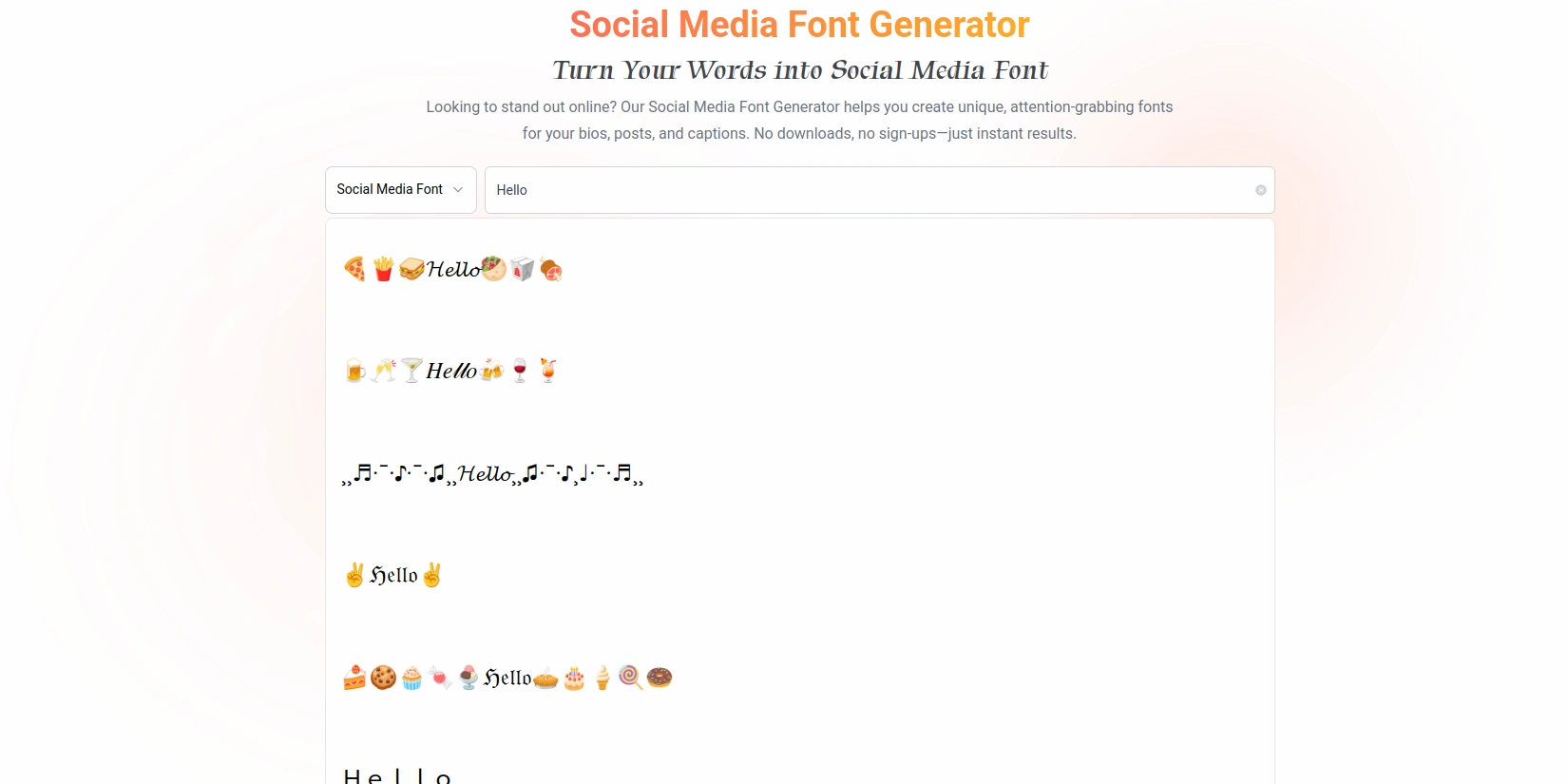 Генератор забавных шрифтов