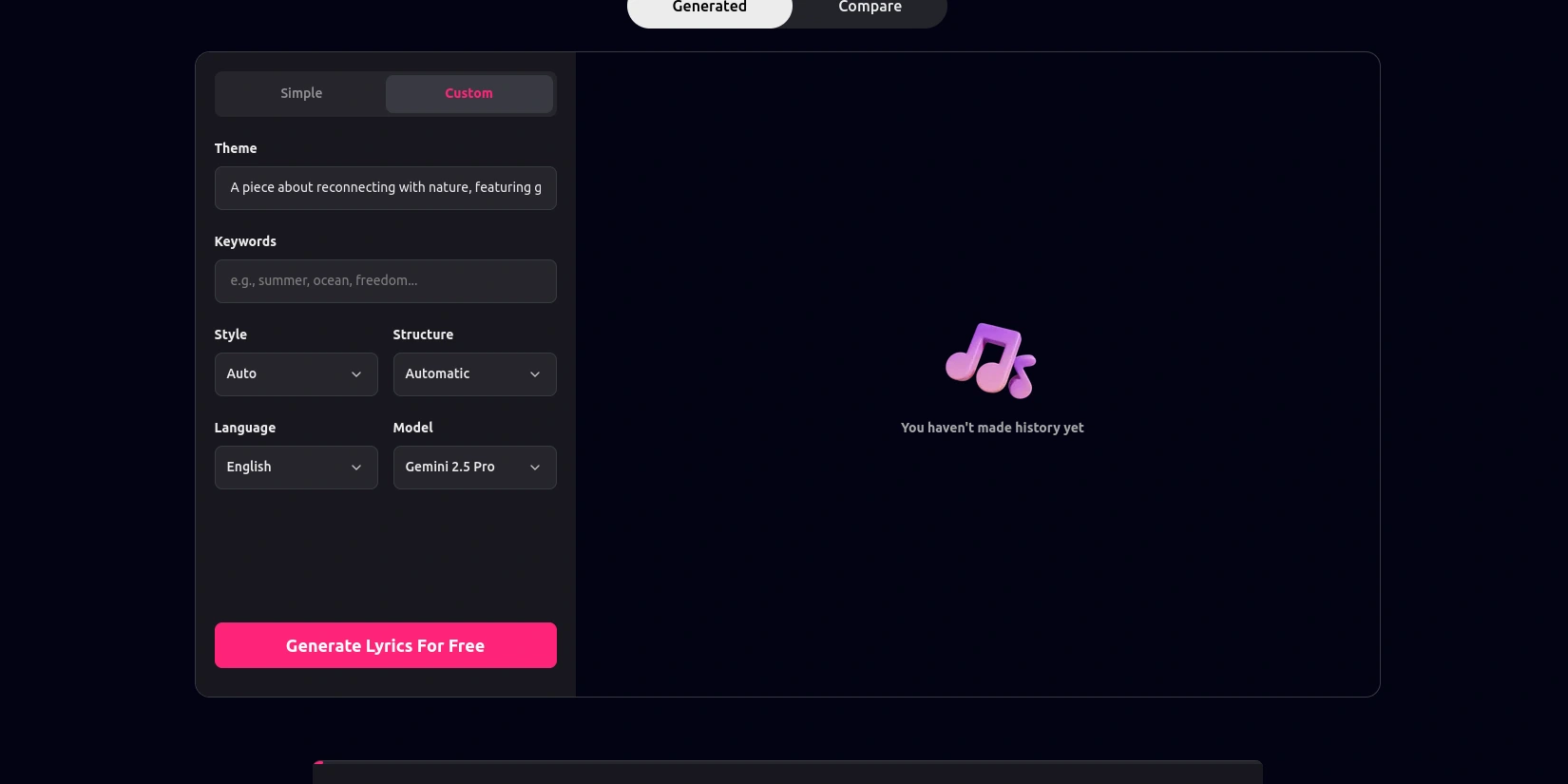 Нейросеть пишет текст песни